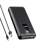 Power Bank 30000mAh Powerbank mit 4 Ausgänge & 2 Eingänge 20W PD Schnellladefunktion Tragbares Ladegerät Powerbank Externer Akku USB C Kompatibel mit iPhone/Samsung/Huawei/iPad/Tablet usw