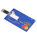 Yunseity USB-Flash-Laufwerk, 32G Kredit-Bankkartenform Flash-Laufwerk Memory Stick U-Disk-Daumen-, für Datensicherung, Dateiübertragung