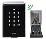 Arregui Keeper-E SEG013 Smart Schlüsselhalter, Sicherheitsbox für Schlüssel mit Bluetooth und Handy-App, Schlüsselsafe für Tourismuswohnungen, Smart Home, Silb