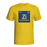 Zlatan Ibrahimovic Sweden Periodic Table T-Shirt (Yellow)