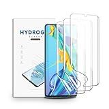 nvskvd Hydrogel Folie für Huawei P30 Pro, 3 Stück Schutzfolie Klar HD Weich TPU Displayschutzfolie Fingerabdruck-ID Unterstü