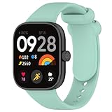 Uhrenarmband Kompatibel mit ReaMi Watch 4, Silikon Kautschuk Uhrenarmband Damen Herren Ersatzarmband Armband Smartwatch Uhren Zubehör (H, REDMI)