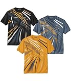 ATLAS FOR MEN - 3er-Pack T-Shirts Sporting - 5XL