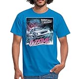 Spreadshirt Zurück In Die Zukunft Outatime Delorean Männer T-Shirt, XL, Royalb