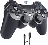 Sefitopher Controller für PS3 Wireless Controller Compatible für Playstation 3 Bluetooth Gamepad mit Double Shock, Ladekab