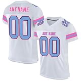 Generic Frauen Fußball Trikot American Football Kostüm Oversize Trikot Selbst Gestalten Fußball Erwachsene, Kurzarm, Rot/Grün, S (Klein, Oversize), S