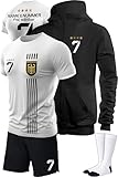 IIIII20Fo7IIIII Fussball Deutschland Trikot Em 2024 Kinder mit eigenem Namen personalisiert - Jungen National Fußball Kind Trikots - Jungs Fanartikel deutsche Nationalmannschaft ZT5