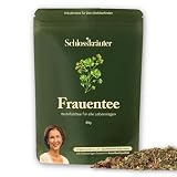 Frauentee mit Frauenmantel & Melisse | Wechseljahre Tee mit 100% natürlichen Zutaten ohne künstliche Zusätze | Frauenmanteltee, Zyklustee & Menstruationstee bei unregelmäßig