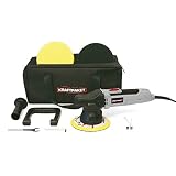 Dino KRAFTPAKET Exzenter Auto Poliermaschine L-HUB 9mm 650 Watt mit Polierschwamm Polierteller T