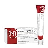 N1 Herpes Creme bei Lippenherpes mit Sofort-Effekt 4 g - INTENSIV-CREME - verhindert Bläschen, stoppt die Virenvermehrung - geöffnet 6 Monate haltb