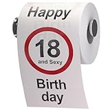 GOODS+GADGETS Lustiges Fun Klopapier zur Volljährigkeit 18. Geburtstag Toilettenpapier Geschenkartikel Geburtstags-Dek