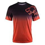 Sport T-Shirt Herren Fitness Tshirt Herren Tshirt Sportbekleidung Gute Herren T Shirts Tischtennis Trikot Fashion Herren Laufshirt Herren Tshirt Herren XXL T-Shirts für Herren Rot M