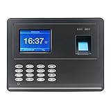 Stechuhren für Mitarbeiter Kleiner Unternehmen, Fingerprint Time Anwesenheit Recorder Machine USB-Festplatten-Biometrische Erkennungssoftware- Große Speicherkap