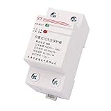 GEEKAA 40A 230V Controls & Indicators Din Rail Automatic Recovery Reconnect Over/Under Voltage Protective Device Protector Electronic Starter Contactors Protection Relay