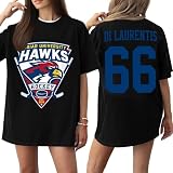 Off Campus Hockey T-Shirts Off Campus Merch Graham 44 & Logan 22 & Tucker 46 & Di Laurentis 66 Briar U Jersey Shirts Kurzarm T-Shirts Rundhalsausschnitt Sportshirt Streetw