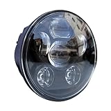 Locisne 5-3 / 4 '5.75' Runde LED Projektion Daymaker Scheinwerfer für Harley Davidson Kickfaire Motorrad Projektor Lichter 45W 9 LED Birne Scheinwerfer Aluminium Lamp