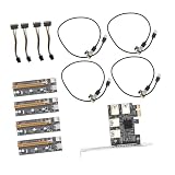 BAZEITFLOW Pci e Extender Pci Express Riser Karte USB Adapter ohne Externe Stromversorgung Stabile Desktop PC Erweiterung Einfache Installation Langlebiges Computer zubehö