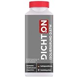 DICHTON Isoliergrund 1l Acrylgrundierung innen & aussen - Acryl Isogrund Haftgrund für Farbe, Mörtel, Kleber, Zementputz, Gips - Putzgrund, Betongrundierung lösemittelfrei, tief eindringend D.87W