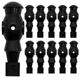 EYEPOWER 11 Tischkicker Figuren 16mm - Schwarz - Komplette Mannschaft Tisch Fussball Kicker Figuren Tisch Fussballspiel Zubehör Fußball Kickertisch Ersatzteile Tischfussball Figuren Kicker T