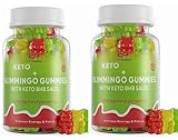 Slimmingo Gummibärchen - 60 Fruchtgummis (für 2 Monat) – keto Slimmingo Gummibärchen mit Vitamin B12, B9, B6 & Folsäure – Keto gummies 2000 mg: 60 Stück