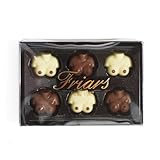 Friars Essbare Schokoladenbrüste - 90g | 6 individuell gefertigte Brüste aus Weißer- und Milchschokolade | ausgefallenes und lustiges Valentinstags-Geschenk für Freund, Freundin & E