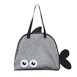 Strandtasche, Lebensmitteltasche, wasserabweisend, stilvolles Design, verstärkte Riemen, geräumiger Innenraum, sanddicht, faltbare Struktur, funktionale Tragetasche für Urlaub, Familie, Sommer, Urlaub