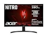 Acer Nitro ED273 S3 Gaming Monitor 27 Zoll (69 cm Bildschirm) Full HD, 165 Hz (180Hz OC), 1ms(VRB), 1x HDMI 2.0, 1x HDMI 1.4, 1xDP 1.2, AMD FreeSync Premium, schw