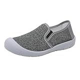 Walkingschuhe Damen Slip On Freizeitschuhe Outdoor Schuhe - Leicht Atmungsaktiv Sneaker Turnschuhe Damenschuhe - Rutschfeste Flache Joggingschuhe Arbeitsschuhe Fitnessschuhe Schlü
