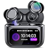 ZYHKON Bluetooth Kopfhörer, Bluetooth 5.4 Schlafkopfhörer In Ear mit Touchscreen, 48H Spielzeit Mini Kopfhörer mit HiFi Sound/5 EQ-Modi/ENC Noise Cancelling, Wireless Ohrhörer für S