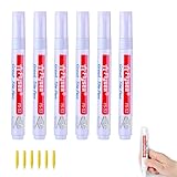 6 Stück Fugenstift Weiß,Fugenweiss Bad Wasserfest,Fliesenfugen Ausbessern,Fugenstift Fliesen,Wasserfest Fliesen Fugen Stift,Fugenstift Anthrazit,Bad Fugenstift Für Fliesen,Boden,Badezimmer Und Kü