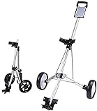 ROLTIN Golf Cart Golf Push Cart 2 Räder Golf Trolley, Golf Cart Professional, Golfball-Set aus Aluminium, klappbarer Golf Cart zum Schieben und Ziehen, Golf C
