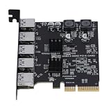 USB 3.2 Gen 2 Expansionskarte 5 Port PCIe Hochgeschwindigkeitsdatenübertragung für Desktop -PC mit ASM3142 -Chip