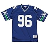 Mitchell & Ness Seattle Seahawks Kennedy 1993 Royal NFL Legacy Jersey Throwbacks Vintage Logo, blau, M