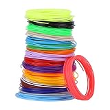Keenso 3D-Stift Filament Nachfüllungen, 20 Farben 1,75mm PCL Filament Nachfüllungen für 3D-Druck