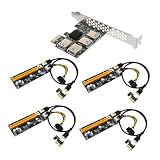 Hoement Pci e Extender Karte USB Pci Express Riser Adapter ohne Externe Stromversorgung Stabile Grafikerweiterung Kompatibel für Mining und Desktop pcs Inklusive S