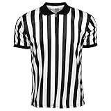 Herren Schiedsrichtershirt, Offizielles Schiedsrichtertrikot für Herren, Herren Offiziell Schiedsrichter Trikot, Schwarz-weiß gestreiftes Schiedsrichter-Kostü, für Basketball, Fußball, Fußb