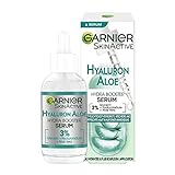 Garnier Feuchtigkeitsspendendes Serum für ein straffes und strahlendes Hautbild, Mit beruhigender Aloe Vera und Hyaluronsäure, Skin Active, 30