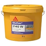 Sika – Sikafloor-2140 W – Bodenbeschichtung zur Versiegelung von Keller-, Lager- und Gewerberäumen – Betongrau – Hochdeckend, strapazierfähig, wasserverdünnbar – Seidenmatter Glanz – 5L E