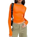 GFPGNDFHG gelbes Longsleeve Damen Angebote des Tages Enge Sportjacke Damen Klamotten Damen Angebote des Tages Heute Warehouse Deals Angebote Pulli gelb Damen gelber Pullover Damen Angebote des Tag