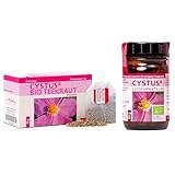 Dr. Pandalis - Cystus Winterpaket - 20x Zistrosenteebeutel + 1x 132 Zistrose Lutschtabletten - Cistus Incanus Tee in Premium BIO-Qualität und Cistus Lutschtabletten - Das Original aus der Apothek