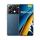 POCO X6 5G Smartphone, 8+256GB Handy ohne Vertrag, 120Hz 6,67' 1,5k AMOLED Display, 64MP OIS Dreifach-Kamera, 5100mAh, 67W Turbo-Charge, Dual-SIM, Blau (DE Version + 2 Jahre Garantie)
