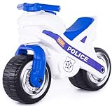 Polesie Polizei Motorrad Rutscher MX-ON Kinder Fahrzeug Laufrad Lauflernrad weiß b