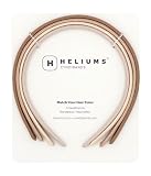 Heliums Dünne Stirnbänder für Frauen – 8 mm dünne Haarbänder für Mädchen, 4 Stück, vermischt sich mit der Haarfarbe (Dunkelblond, Sandfarben, Beige und Aschblond)
