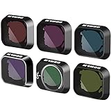 MVMOD Mini 3/ Mini 3 Pro ND Filter, Polarisator Filter Kamera Objektiv Filterset Mini 3 Pro Filterset für DJI Mini 3 Pro RC-Zubehör, 6er-Pack CPL, ND8, ND16, ND32, ND64, UV (Aluminium-Version)