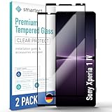 SmarTect Schutzglas [2 Stück, Full Screen] kompatibel mit Sony Xperia 1 IV, HD Schutzfolie Anti-Kratzer, Blasenfrei, 9H Härte, 0.3 mm Ultra-klar, Ultrabeständig