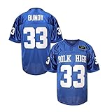 Al Bundy 33 Polk High Fußballtrikot für Herren S-XXXL Blau, Blau, 3X-Groß