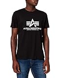 Alpha Industries Herren Basic T-Shirt, Schwarz, X-Larg