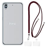 Shantime HTC Desire 626 Hülle + Universal-Handy-Lanyards, Hals-/Umhänge-/Handschlaufe [Anti-Rutsch] Weiche Silikon-TPU-Schutzhülle Bumper Shell für HTC Desire 626S (5”)