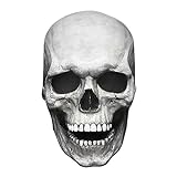 2023 Full Head Skull Maske Erwachsene Realistc Anonymous Halloween Beweglicher Mund Kopfbedeckung Kiefer Skelett Masken Anime Horror H