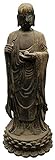 WQQLQX Statue Stehende Buddha skulptur, sakyamuni Buddha Statue antike Sammlung Kunst Buddhismus Zen Dekoration Bronze Buddha Statue Dekoration Skulp
